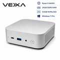 VEXXA Mini PC – AMD Ryzen 5 6600H, 24GB DDR5, 512GB NVMe SSD, Windows 11 Pro