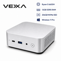 VEXXA Mini PC – AMD Ryzen 5 6600H, 12GB DDR5, 256GB NVMe SSD, Windows 11 Pro