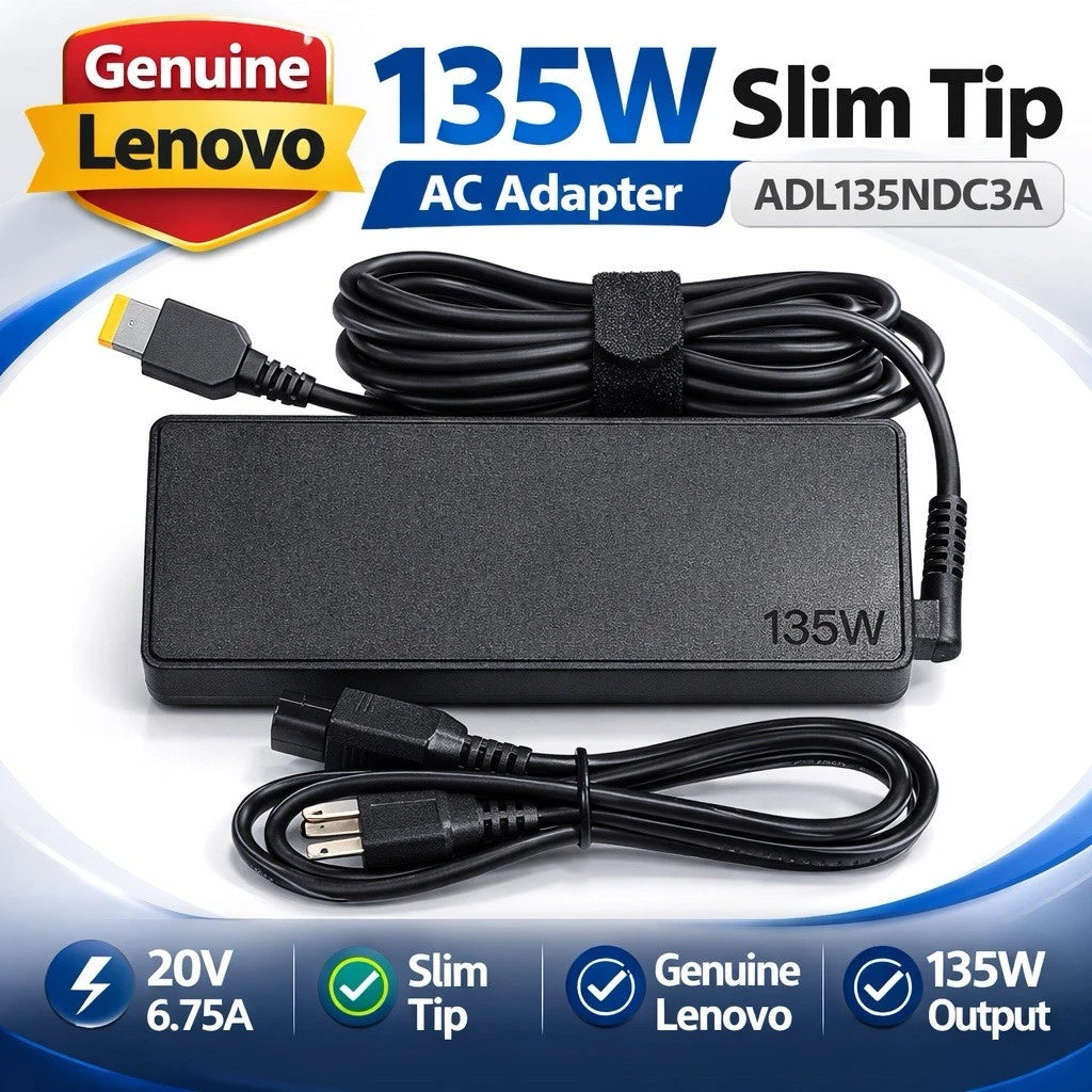 Lenovo 135W Slim Tip AC Adapter 20V 6.75A ADL135NDC3A