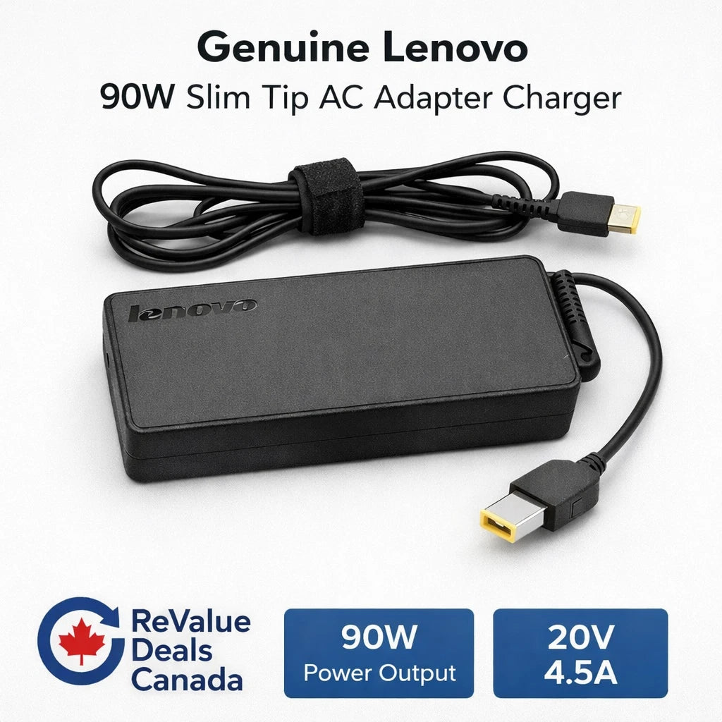 Lenovo 90W Slim Tip AC Adapter 20V 4.5A Genuine OEM