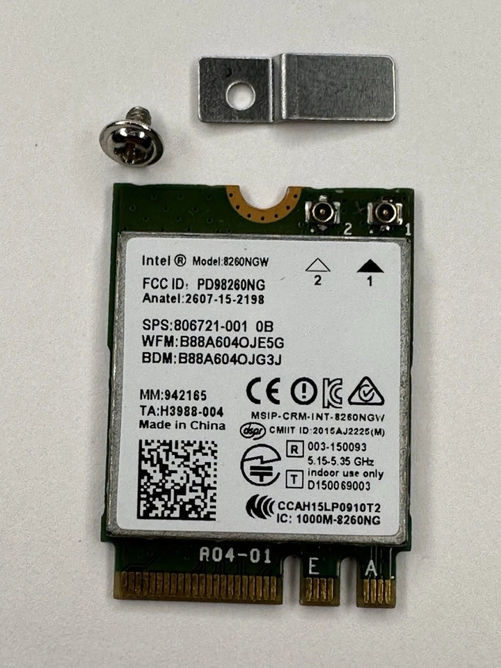 Intel 8260NGW Wi-Fi Kit M.2 2230 for Lenovo Tiny with Internal Antenna
