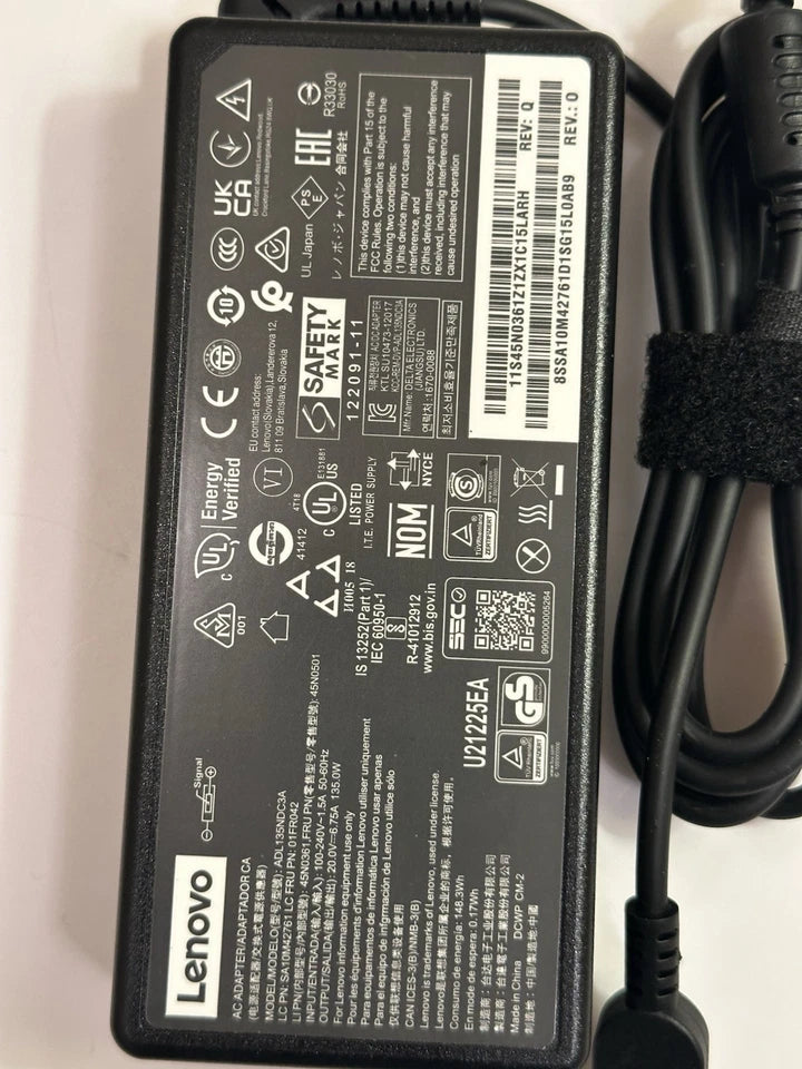 Lenovo 135W Slim Tip AC Adapter 20V 6.75A ADL135NDC3A